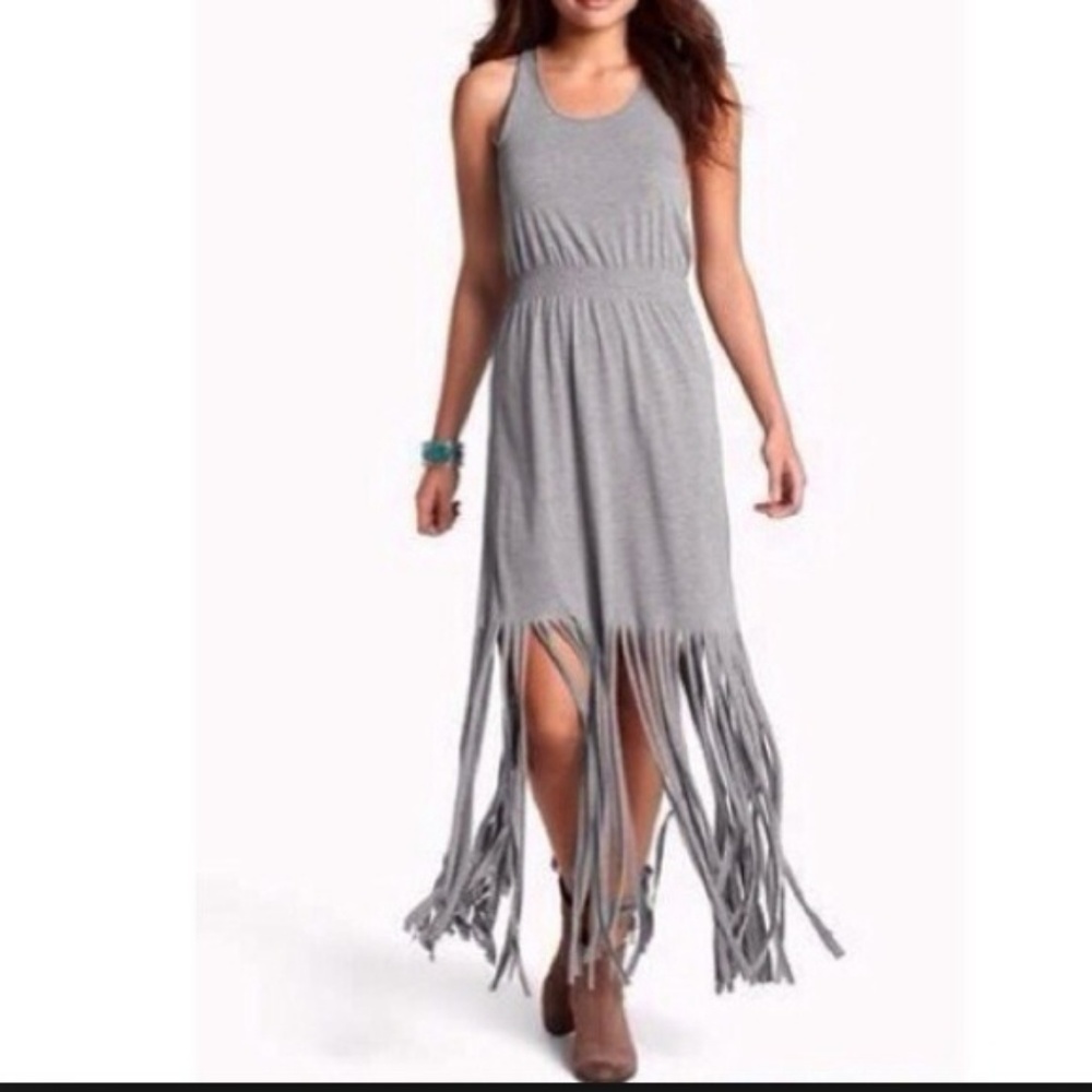 RUBBISH Fringe Maxi Dress  NWT